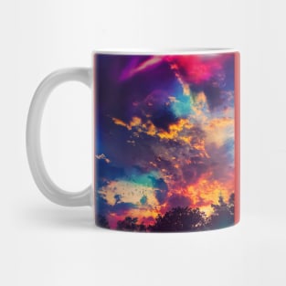 Ravens flying in the sky Mug